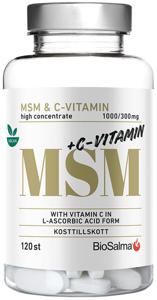 BioSalma MSM + C-vitamin 120 tabletter produkt bild