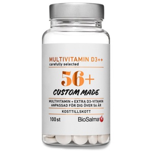 BioSalma Multivitamin 56+ D3++ 100 tabletter produktbillede