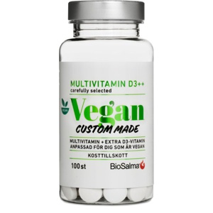 BioSalma Multivitamin Vegan D3-vitamin ++ 100 tabletter produktbillede