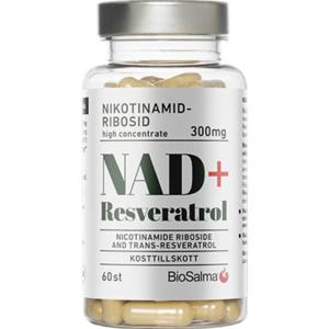 BioSalma NAD+ 300mg +Reservatrol 60 kapslar produkt bild