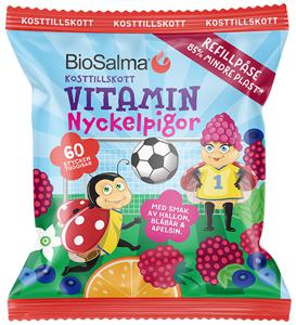 BioSalma Nyckelpiga Multivitamin Refill 60 st