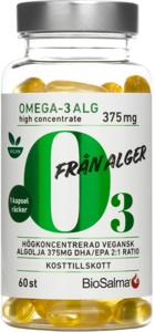 Biosalma Omega-3 av Alg 375mg DHA/EPA, 60 st produkt bild