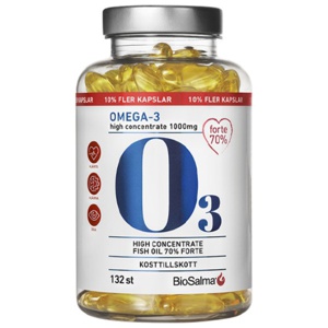 BioSalma Omega-3 Forte 70% 1000mg 132 kapsler produktbillede