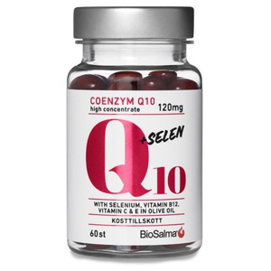 BioSalma Q10 Coenzym 120mg + Selen 60 kapsler produktbillede