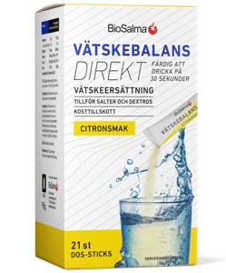 BioSalma Vätskebalans Direkt Citron 21 sticks