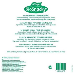 BIOSNACKY Vliespapier f.Sprossengarten Produktbild