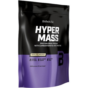 BioTechUSA Hyper Mass Protein Pulver - Vanilje - 1000g. produktbillede