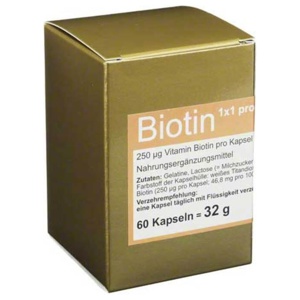 Biotin 1 x 1 pro Tag Kapseln, 60 St Kapseln Produktbild