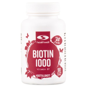 Biotin 1000 90 kapsler produktbillede