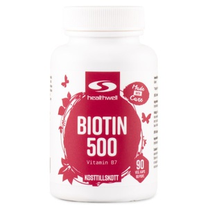 Biotin 500 90 kapsler produktbillede