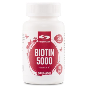 Biotin 5000 90 kapsler produktbillede