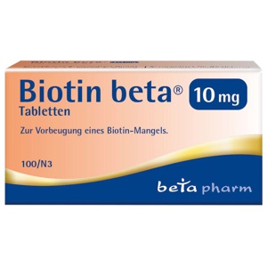 BIOTIN BETA 10 mg Tabletten Produktbild