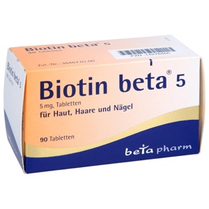 BIOTIN BETA 5 Tabletten Produktbild