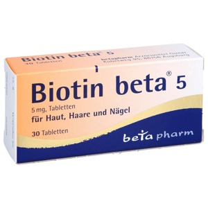 BIOTIN BETA 5 Tabletten Produktbild