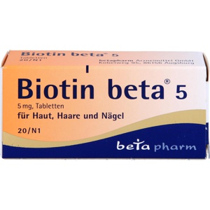 BIOTIN BETA 5 Tabletten Produktbild