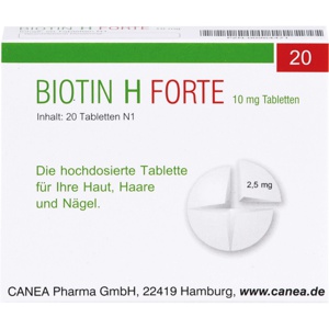 BIOTIN H forte 10 mg Tabletten Produktbild
