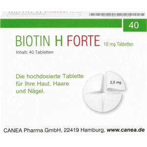 BIOTIN H forte 10 mg Tabletten Produktbild