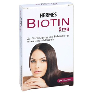 BIOTIN HERMES 5 mg Tabletten Produktbild