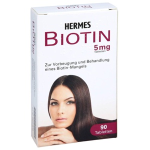 BIOTIN HERMES 5 mg Tabletten Produktbild