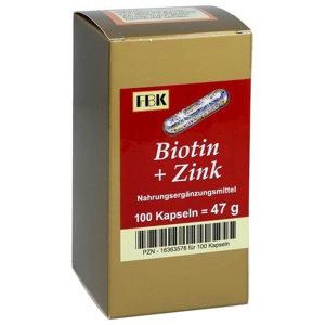 BIOTIN+ZINK Kapseln Produktbild