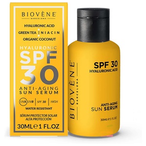 Biovène HYALURONIC Anti-Aging SPF 30 Moisturizing Sun Serum High Protection Organic Coconut 30 ml Produktbild