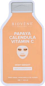 Biovène Papaya Vitamin C Dewy-Bright Smoothie Serum Sheet Mask 1p produkt bild