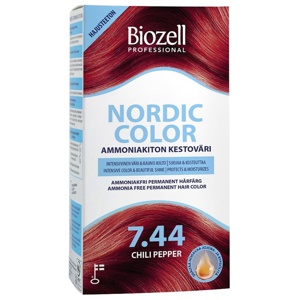 Biozell Nordic Color Permanent Hair Color Chili Pepper 7.44 2 x 60 ml produkt bild