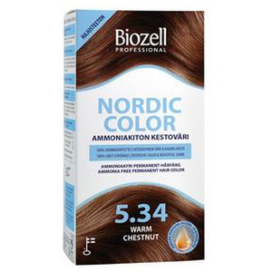 Biozell Professional Nordic Color Warm Chestnut 5.34 - 2 x 60 ml. produktbillede