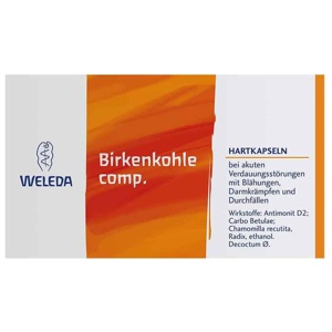 Birkenkohle comp. Hartkapseln, 50 St Hartkapseln Produktbild