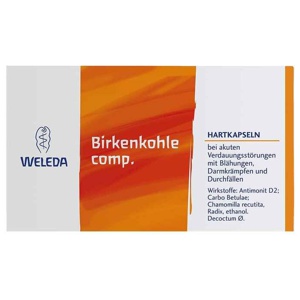 Birkenkohle comp. Hartkapseln, 20 St Hartkapseln Produktbild