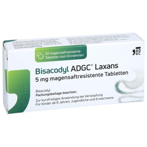 BISACODYL ADGC Laxans 5 mg magensaftres.Tabletten Produktbild