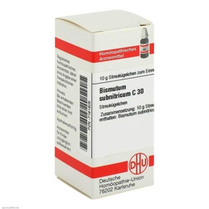 BISMUTUM SUBNITRICUM C 30 Globuli Produktbild