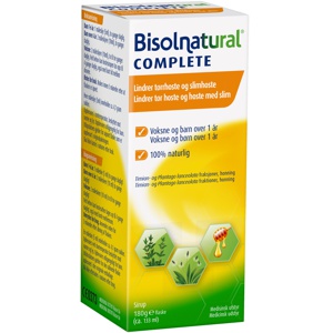 Bisolnatural Complete Hostesirup, 133 ml produktbilde