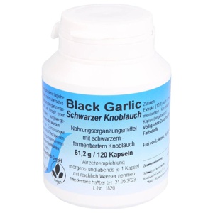 BLACK GARLIC schwarzer Knoblauch Kapseln Produktbild