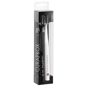 BLACK IS WHITE Zahnbürsten Set black/white Produktbild