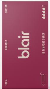 Blair Ekologiska Tamponger Super 16 pack produkt bild