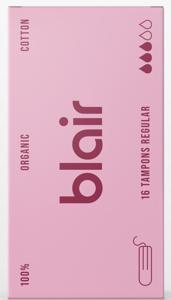 Blair Organic Cotton Tampons Regular 16 st produkt bild