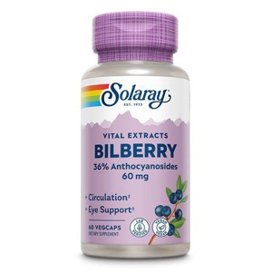 BLAUBEERE Heidelbeere Extrakt Solaray Kapseln Produktbild