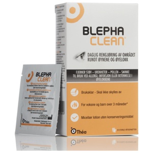 Blephaclean sterile våtservietter 20 stk produktbilde