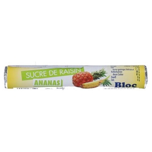 Bloc Druesukker Ananas 18 stk produktbillede