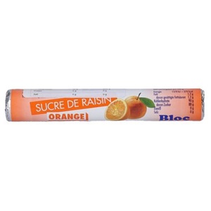 Bloc Druesukker Appelsin 18 stk produktbillede