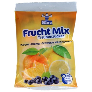 Bloc Frucht Mix Traubenzucker Mischung Beutel 75 g Produktbild