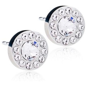Blomdahl Örhängen ST Br Halo 8mm Crystal, 1 par produkt bild