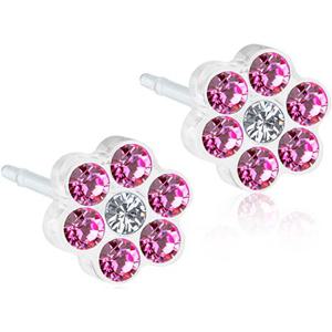 Blomdahl Örhängen Mp Daisy, Rose/Crystal, 5 mm, 1 par produkt bild