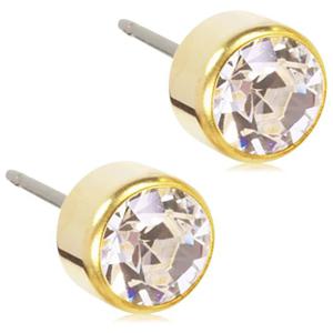 Blomdahl Golden Titanium Crystal Bezel 6 mm produkt bild