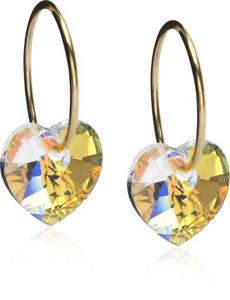 Blomdahl GT Ear Ring 14 mm Pendant Heart 10 mm Rainbow produkt bild