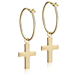 Blomdahl GT Ear Ring Pendant Cross, 1 par produkt bild