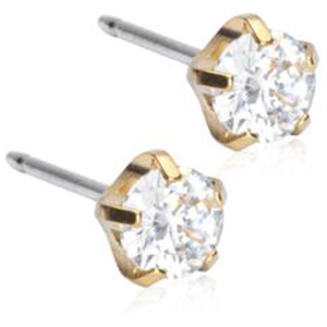 Blomdahl GT Tiffany Precious 5 mm, CZ White, 1 par produkt bild