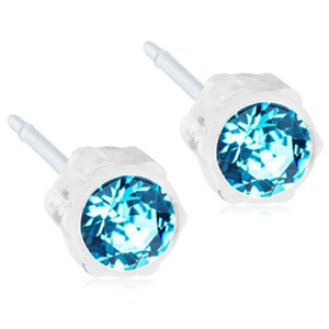 Blomdahl Örhängen 4 mm Aquamarine produkt bild