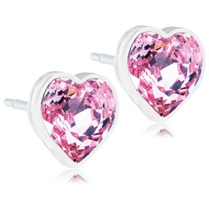 Blomdahl Örhängen Heart Light Rose 6 mm produkt bild